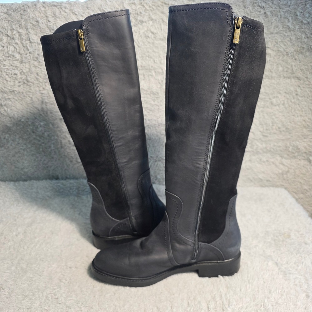 Lucky Brand Women's Over-the-Knee Leather & Suede Boots in Black